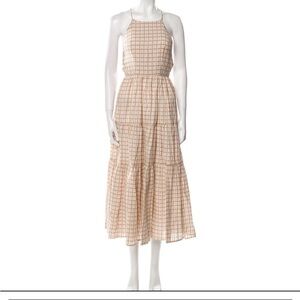 Christy Dawn Delphine Dress tan paisley RARE size small excellent condition